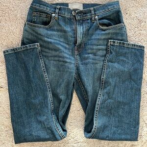 Everlane The Original Cheeky Jean - Medium Blue Wash Crop 27